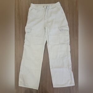 Womens Light Beige Cargo Pants